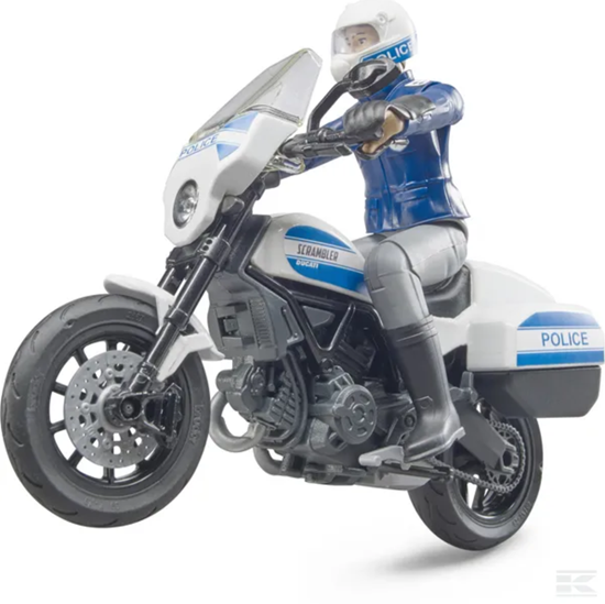 Fotografija proizvoda Igračka policijski motor Scrambler Ducati sa Policajcem, BRUDER