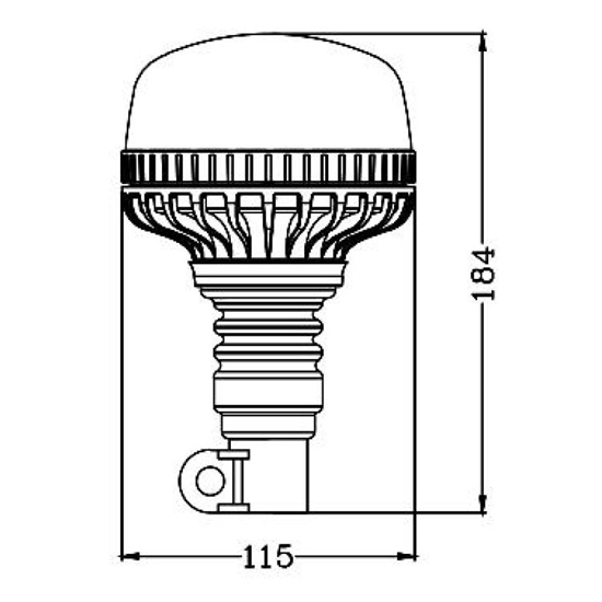Rotacijsko svjetlo LED 36,KAMAR