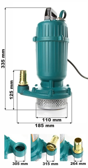 Fotografija proizvoda Pumpa za vodu QDX1.5-16-0.37s plovkom