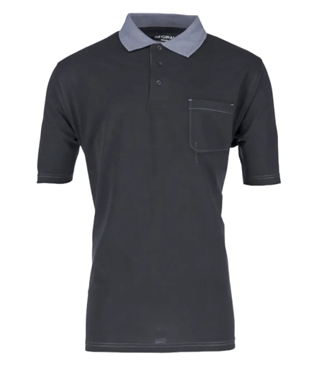 Fotografija proizvoda Polo majica crno-siva XL Kramp