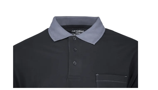 Fotografija proizvoda Polo majica crno-siva XL Kramp
