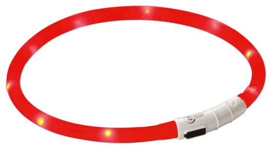 Fotografija proizvoda Ogrlica za pse 55 cm LED crvena