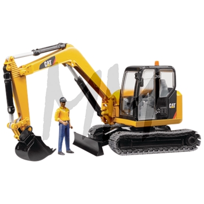 Igrača MINIBAGER Caterpillar z delavcem Igrača MINIBAGER Caterpillar z delavcem