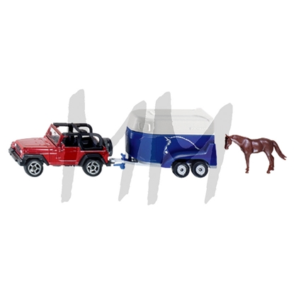 Igrača Jeep Wrangler s prikolico za konje Böckmann Igrača Jeep Wrangler s prikolico za konje Böckmann