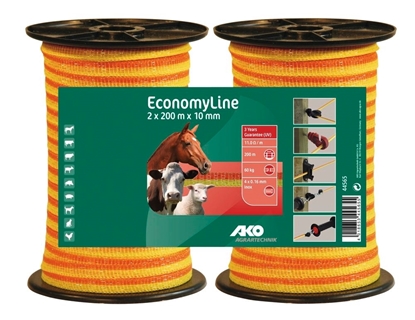Prikaži detalje za  TRAKA EconomyLine (2x200 m x 10mm) Fotografija proizvoda TRAKA EconomyLine (2x200 m x 10mm)