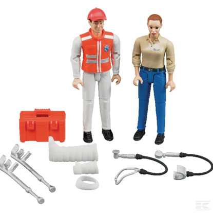 Fotografija proizvoda Igračka set figurica bolničar i pacijent, BRUDER