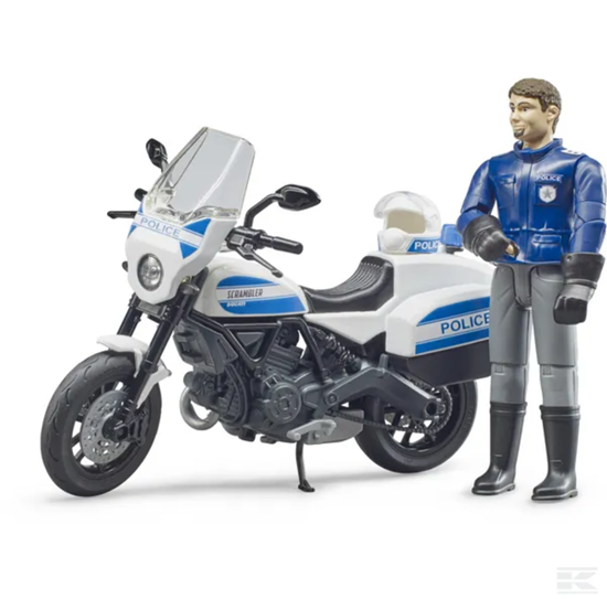 Fotografija proizvoda Igračka policijski motor Scrambler Ducati sa Policajcem, BRUDER