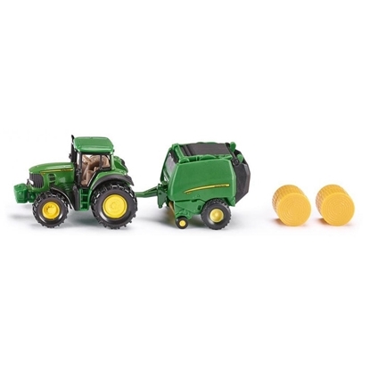 Prikaži detalje za  Igračka TRAKTOR John Deere s balirkom, SIKU Fotografija proizvoda Igračka TRAKTOR John Deere s balirkom, SIKU