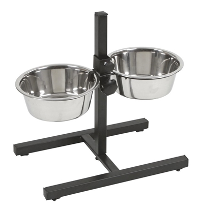 Prikaži detalje za  Stalak  s dvije posude od nehrđajučeg čelika Fotografija proizvoda Stalak  s dvije posude od nehrđajučeg čelika