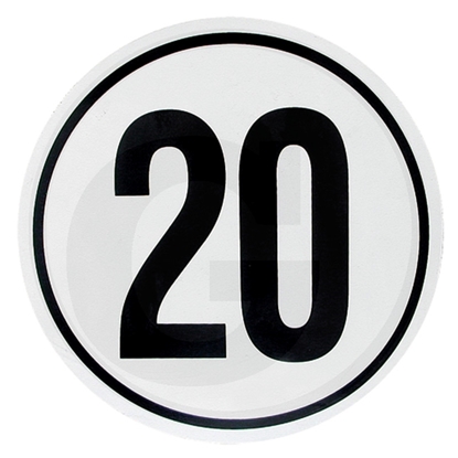 Fotografija proizvoda Naljepnica 20km/h