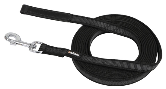 Crni povodac za psa:10 m/20 mm