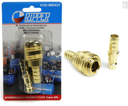 Prikaži detalje za  Brza spojnica SET M+Ž 12 mm Fotografija proizvoda Brza spojnica SET M+Ž 12 mm