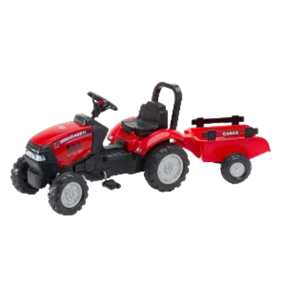 Prikaži detalje za  Igračka Traktor na pedale s prikolicom, Case Fotografija proizvoda Igračka Traktor na pedale s prikolicom, Case