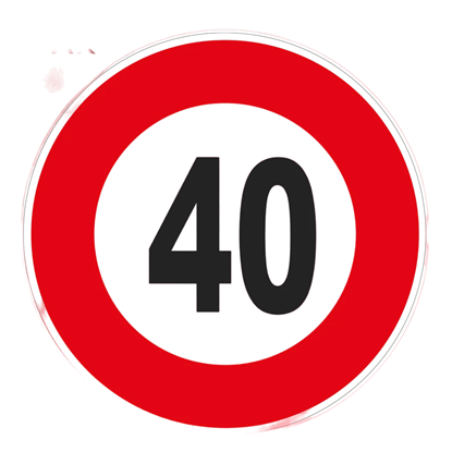 Fotografija proizvoda Naljepnica brzine 40
