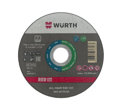 Fotografija proizvoda REZNA PLOČA-INOX-RAV 1MM-D 125 X 22,23-RL