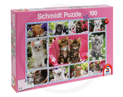 Fotografija proizvoda Igračka Puzzle Mačići , 100 puzzle Schmidt