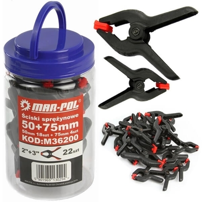 Fotografija proizvoda Set štipaljki 50mm + 75mm  Mar-pol