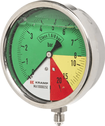 Fotografija proizvoda Manometar Ø 100 mm 0-8-15-251/4" BSP donji priključak