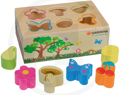 Fotografija proizvoda Igračka drvena sortirnica raznih oblika GARDENA