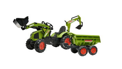 Prikaži detalje za  Igračka traktor CLAAS s pred.utov.i kiper prikolicom Fotografija proizvoda Igračka traktor CLAAS s pred.utov.i kiper prikolicom