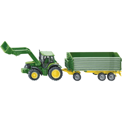 Prikaži detalje za  Igračka TRAKTOR John Deere s prikolicom i čeonim utovarivačem, SIKU Fotografija proizvoda Igračka TRAKTOR John Deere s prikolicom i čeonim utovarivačem, SIKU