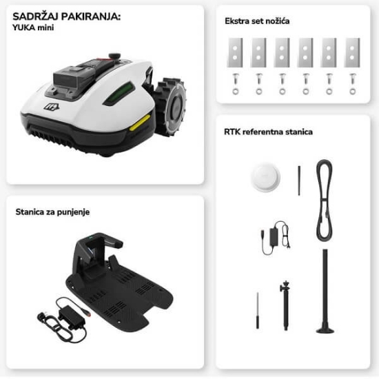 Fotografija proizvoda YUKA MINI 600 MAMMOTION  robotska kosilica  