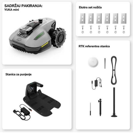 Fotografija proizvoda YUKA MINI 800 MAMMOTION  robotska kosilica  
