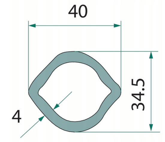 Fotografija proizvoda Cijev kardana 1 m (4 x 40 x 34,5 mm)