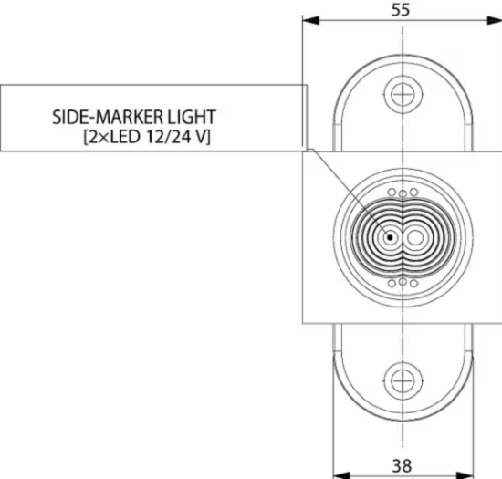 Fotografija proizvoda Gabaritno svjetlo LED  s 5 m kabla 