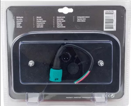 Fotografija proizvoda Stražnje svjetlo Desno 12/24V, 235x135x52mm 